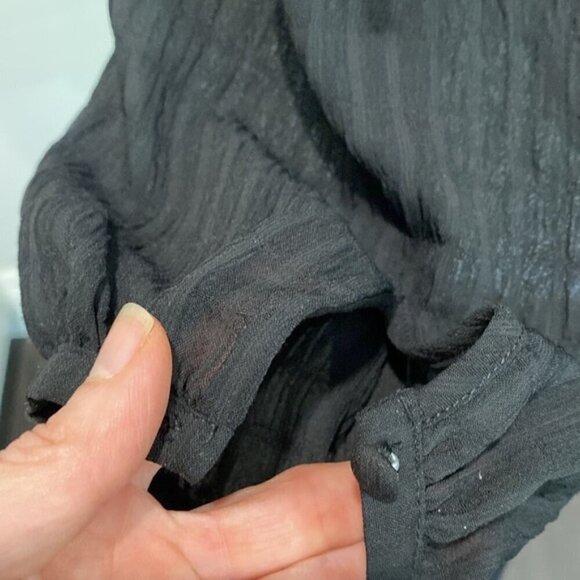 Samsoe Black Long Sleeve Blouse - Picture 10 of 16